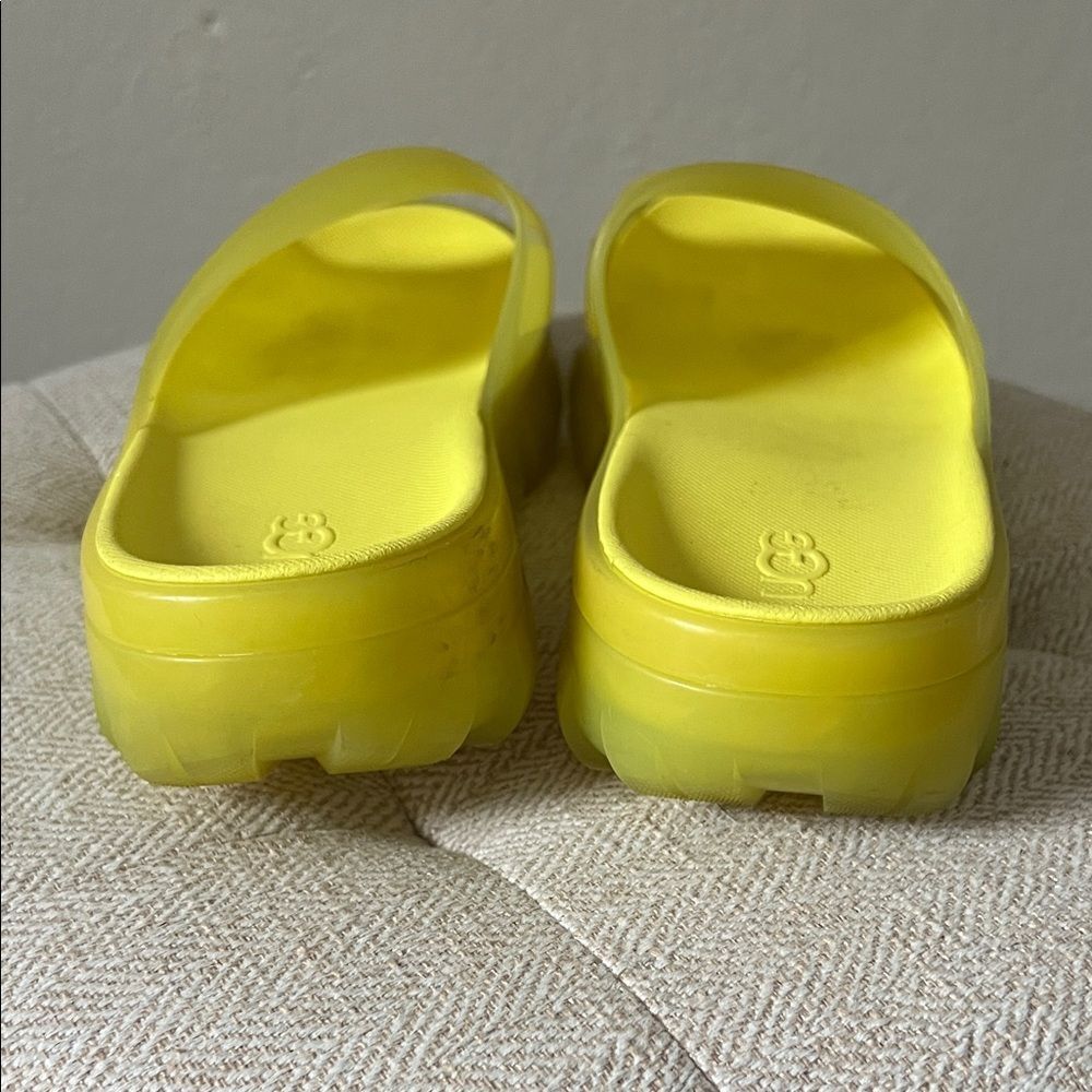 UGG Women's Jella Clear Slipper Vibrant Yellow in Size 9C - Picture 4 of 8